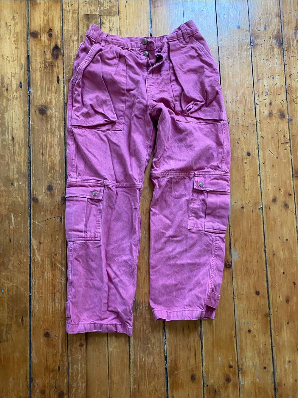 We The Free Pink Utility Cargo Pants